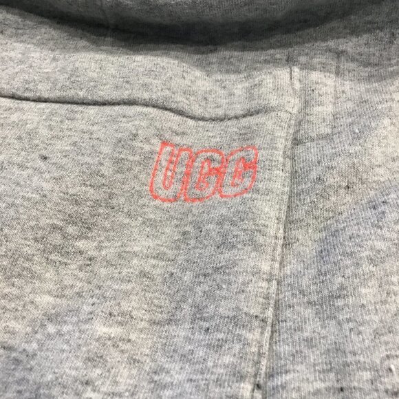 UGG RTW Gray Fleece Joggers Knit Cuffs - Picture 5 of 5